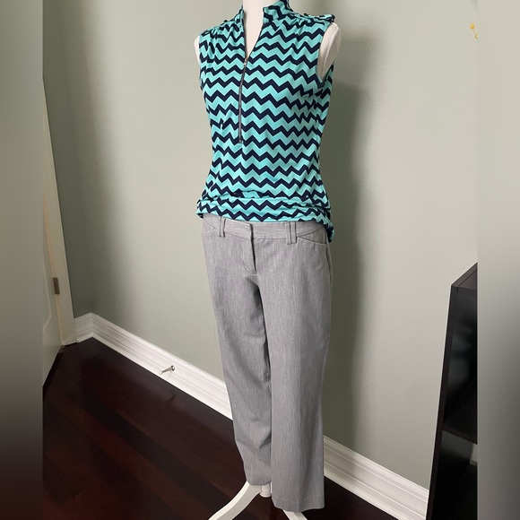 Gray Cropped Pants - Picture 1 of 4